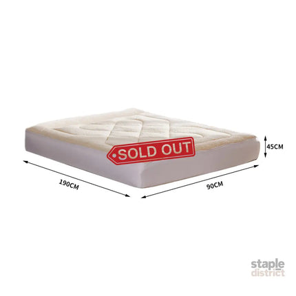 DreamZ Mattress Topper 100% Wool Underlay Single-2018816782927794178
