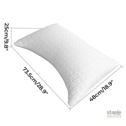 Dreamz Memory Foam Adjustable Pillow Neck Pain Relief Cooling Side Sleeper-2050056764359053314
