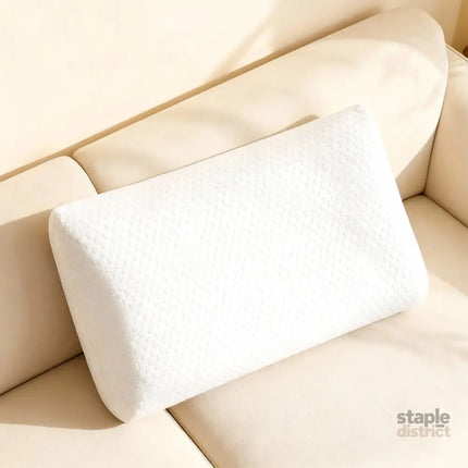 Dreamz Memory Foam Orthopaedic Pillow Neck Pain Side Stomach Back Sleeper 1 Pack-2050056763713130502