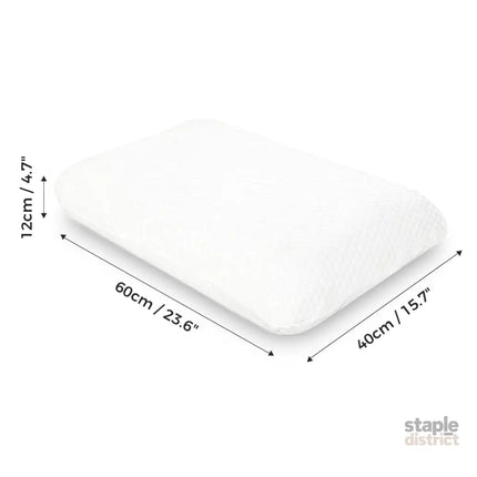 Dreamz Memory Foam Orthopaedic Pillow Neck Pain Side Stomach Back Sleeper 2 Pack-2050056763918651394