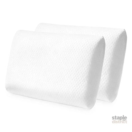 Dreamz Memory Foam Orthopaedic Pillow Neck Pain Side Stomach Back Sleeper 2 Pack-2050056763918651392