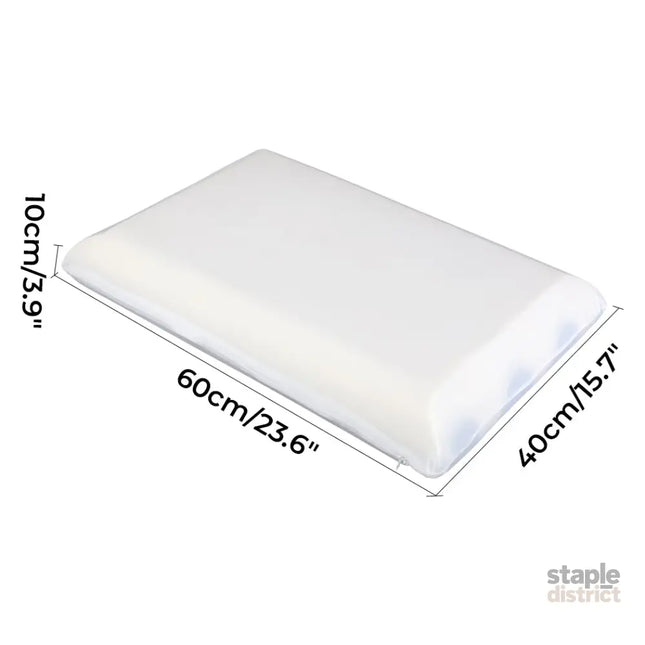 Dreamz Memory Foam Pillow Double Sided Soft Pillowcase Neck Shoulder Support-2050056764124172290