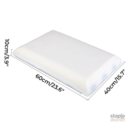 Dreamz Memory Foam Pillow Double Sided Soft Pillowcase Neck Shoulder Support-2050056764124172290