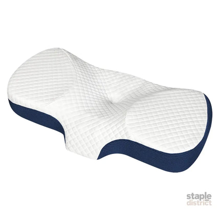 Dreamz Memory Foam Pillow Pillowcase Supprt Blue Rebound-2018816680158957576