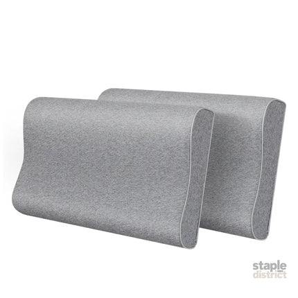 Dreamz Memory Foam Pillow Pillowcase Supprt Grey Rebound-2006732704422432776