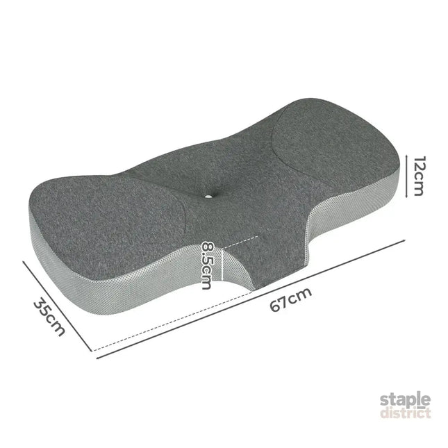 Dreamz Memory Foam Pillow Pillowcase Supprt Grey Rebound-2029387207172820994