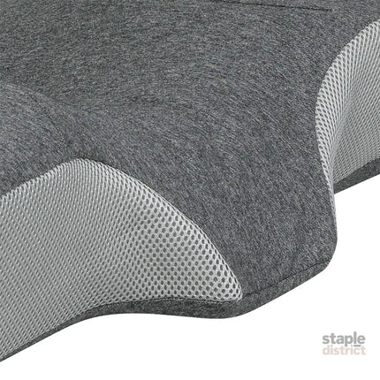 Dreamz Memory Foam Pillow Pillowcase Supprt Grey Rebound-2029387207172820997