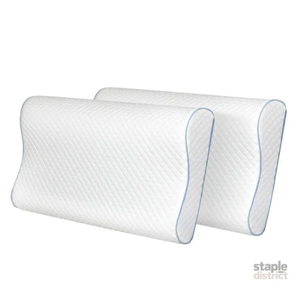Dreamz Memory Pillow Supprt Shoulder FoamWhite Pillowcase-2006732704602787840