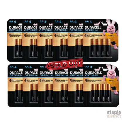 Duracell Optimum AA Batteries 4pk x12-2006732777466236930