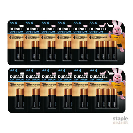 Duracell Optimum AA Batteries 4pk x12-2006732777466236928