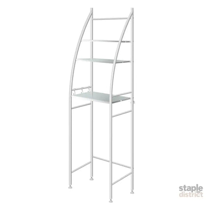 Dutxa 3 Tier Over Toilet Storage Shelf White-2006733188558360576