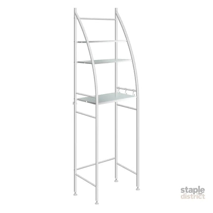 Dutxa 3 Tier Over Toilet Storage Shelf White-2006733188558360577