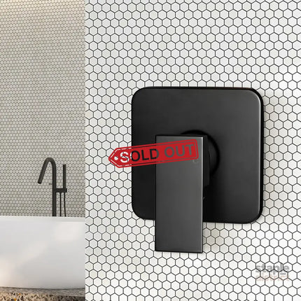 Dutxa Bathroom Shower Mixer Tap Brass Black-2018816691387109383