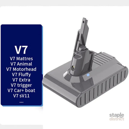 Dyson V7 SV11 6500mAh Replacement Battery Motorhead Pro Animal Fluffy - Appliances > Vacuum Cleaners > Vacuum Cleaner