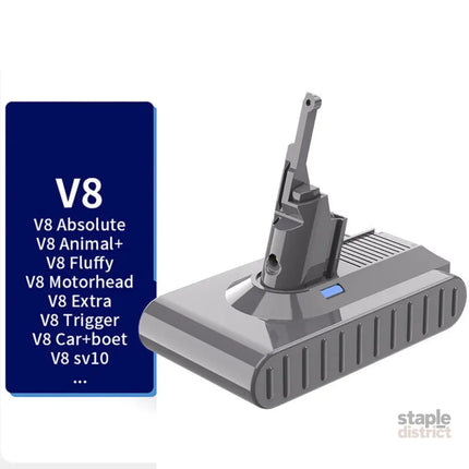 Dyson V8 SV10 9500mAh Sony Cell Battery for Animal Absolute Vacuum - Appliances > Vacuum Cleaners > Vacuum Cleaner
