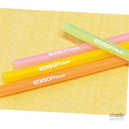 EDISON mama Resealable Silicone Zipper Straw Pink/Yellow-2006733471996841988