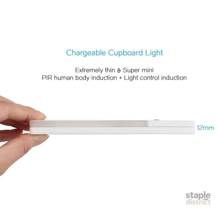EL608 Rechargeable Infrared Motion Sensor Wall LED Night Light Torch (Cool White) - Home & Garden > Lighting > Night