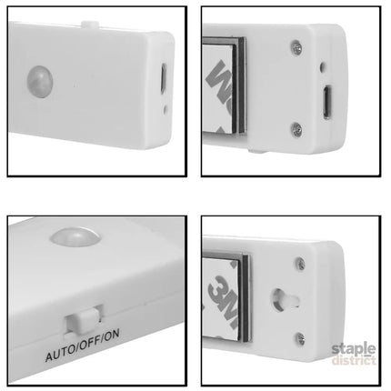 EL608 Rechargeable Infrared Motion Sensor Wall LED Night Light Torch (Warm White) - Home & Garden > Lighting > Night