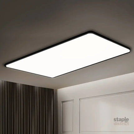 EMITTO 3-Colour Ultra-Thin 5CM LED Ceiling 90W Black-2018816811671359494
