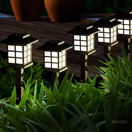 EMITTO 6x LED Solar Power Garden Lights-2006733023621550086