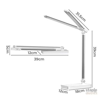Emitto Double Head Desk Lamp LED Light Eye Caring USB-2006732702522413058