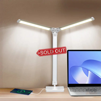 Emitto Double Head Desk Lamp LED Light Eye Caring USB-2006732702522413063