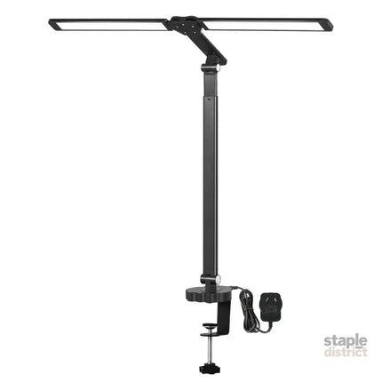 Emitto Double Head LED Desk Lamp Dimmable With Clamp-2018816724576636928