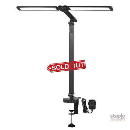 Emitto Double Head LED Desk Lamp Dimmable With Clamp-2018816724576636928