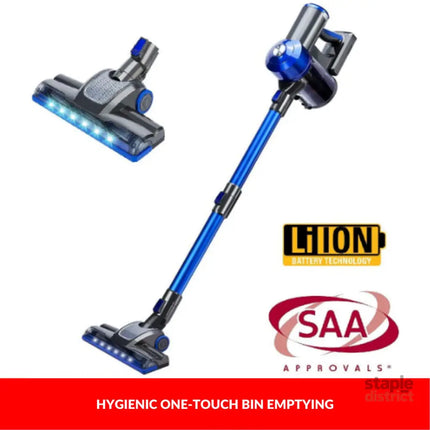 Enigma V8 22.2v Cordless Stick Vacuum Cleaner Blue + Toolkit - Appliances > Vacuum Cleaners > Stick Vacuums