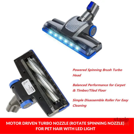Enigma V8 22.2v Cordless Stick Vacuum Cleaner Blue + Toolkit - Appliances > Vacuum Cleaners > Stick Vacuums