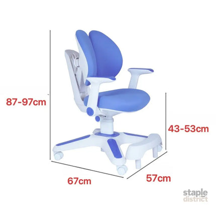 Ergonomic Children Kids Study Chair Set Height Adjustable - Blue - Baby & Kids > Kid’s Furniture > Kid’s Tables Chairs