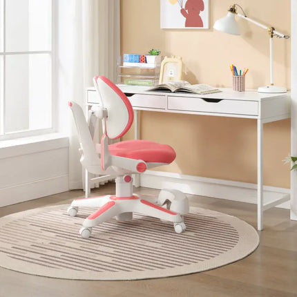 Ergonomic Children Kids Study Chair Set Height Adjustable - Pink - Baby & Kids > Kid’s Furniture > Kid’s Tables Chairs
