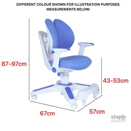 Ergonomic Children Kids Study Chair Set Height Adjustable - Pink - Baby & Kids > Kid’s Furniture > Kid’s Tables Chairs