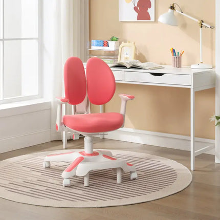 Ergonomic Children Kids Study Chair Set Height Adjustable - Pink - Baby & Kids > Kid’s Furniture > Kid’s Tables Chairs