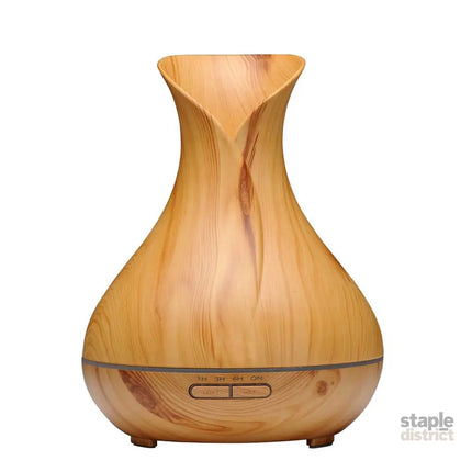 Essential Oil Aroma Diffuser Tulip Light Wood -Ultrasonic Mist Humidifier - Appliances > Aroma Diffusers & Humidifiers