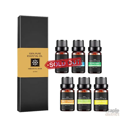 Essential Oil Set 6 Bottles Plant Aromatherapy Oils Natural Scent for Diffuser - Appliances > Aroma Diffusers &