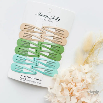 Essential Snap Hair clips - Fresh - 12 Pieces - Fashion > Women’s Fashion > Women’s Accessories