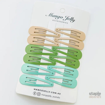 Essential Snap Hair clips - Fresh - 12 Pieces - Fashion > Women’s Fashion > Women’s Accessories