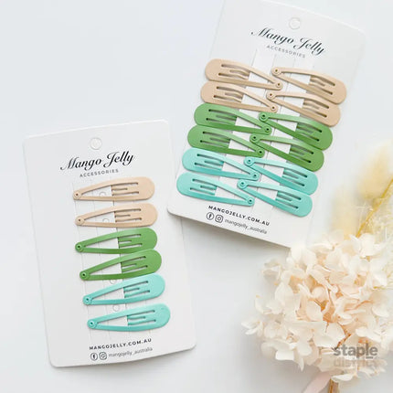 Essential Snap Hair clips - Fresh - 12 Pieces - Fashion > Women’s Fashion > Women’s Accessories