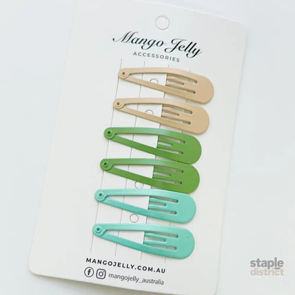 Essential Snap Hair clips - Fresh - 12 Pieces - Fashion > Women’s Fashion > Women’s Accessories