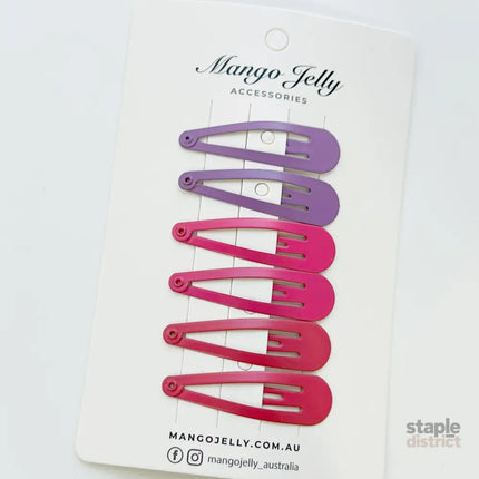 Essential Snap Hair clips - Rosie - 12 Pieces - Fashion > Women’s Fashion > Women’s Accessories