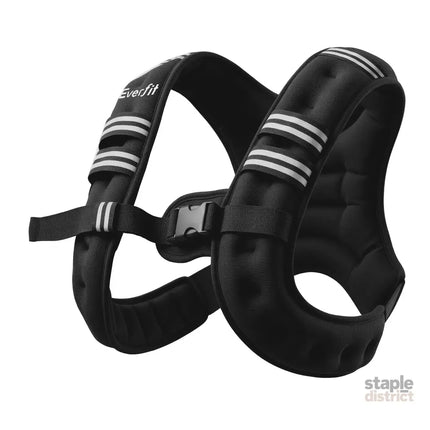 Everfit 3kg Weighted Vest Men Women Reflective Running Vest with Armband Pouch - Sports & Fitness > Exercise Gym &