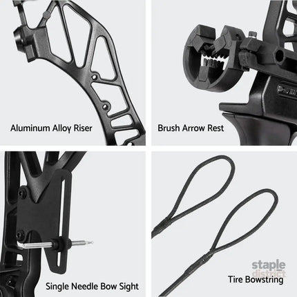 Everfit 55lbs Bow Arrow Set Recurve Takedown Archery Hunting for Beginner Green - Baby & Kids > Baby & Kid’s Toys >