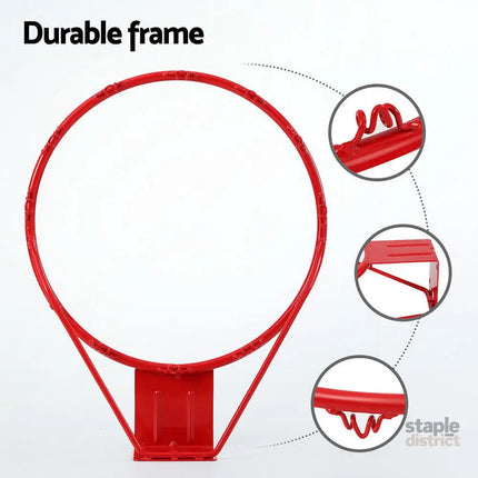 Everfit Basketball Ring Hoop Rim Goal Net 45CM - Baby & Kids > Baby & Kid’s Toys > Outdoor Play Equipment
