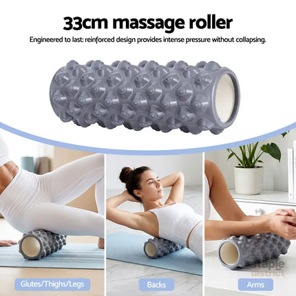 Everfit Foam Roller Set 3-in-1 with Targeted Recovery Muscle Roller Stick & Deep Tissue Massage Ball Heavy Duty 150KG