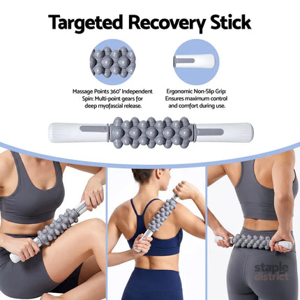 Everfit Foam Roller Set 3-in-1 with Targeted Recovery Muscle Roller Stick & Deep Tissue Massage Ball Heavy Duty 150KG