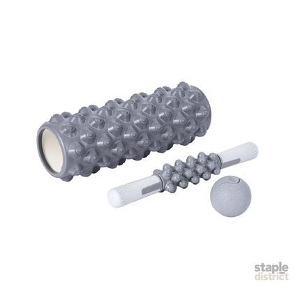 Everfit Foam Roller Set 3-in-1 with Targeted Recovery Muscle Roller Stick & Deep Tissue Massage Ball Heavy Duty 150KG