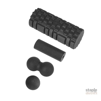 Everfit Foam Roller Set 4 in 1 Grid High Density Massager for Deep Tissue Trigger Point Myofascial Release Back Pain