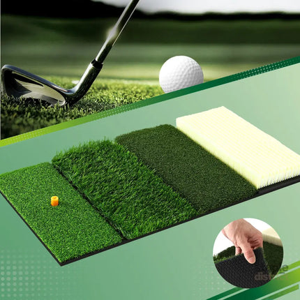 Everfit Golf Hitting Mat Practice Turf 4 in 1 Foldable Training Aid Backyard - Sports & Fitness > Golf > Golf