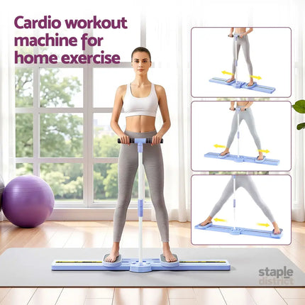 Everfit Thigh Hip Exerciser Home Ski Leg Trainer Machine Fitness Cardio Foldable - Sports & Fitness > Exercise Gym &